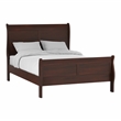 Pemberly Row Set of 4 Wood Panel Queen Bed & Dresser & Nightstands in Cherry