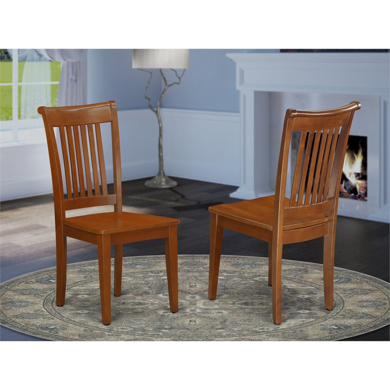 Pemberly Row Set of 5 Oval Wood Butterfly Leaf Dining Table & Chairs in Brown