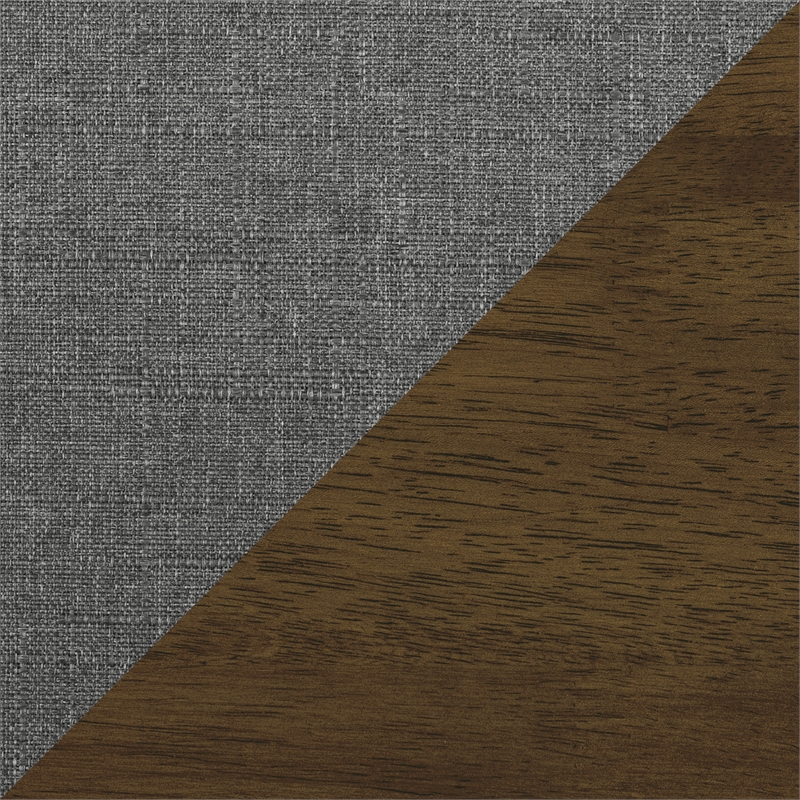 Pemberly Row Set of 2 Modern Upholstered Accent Chairs in Gray