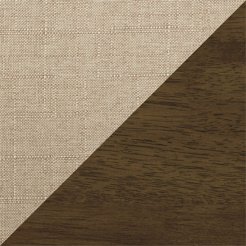 Pemberly Row Set of 2 Modern Accent Chairs with Arm Rest in Light Brown