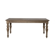 Pemberly Row Set of 7 Rectangular Leg Table and Upholstered Side Chairs