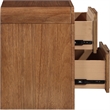 Pemberly Row Set of 4 Brushed Silver Mirror & Walnut Oak Dresser & Nightstands