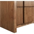Pemberly Row Set of 4 Brushed Silver Mirror & Walnut Oak Dresser & Nightstands