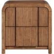 Pemberly Row Set of 4 Brushed Silver Mirror & Walnut Oak Dresser & Nightstands