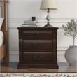 Pemberly Row Set of 4 Nightstands and Dresser with Mirror and Cal King Bed