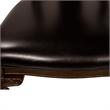 Pemberly Row Set of 3 Wood Pedestal Dining Table and Faux Leather Chairs