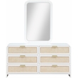 Pemberly Row Set of 5 King Bed and Night Stand and Mirror and Dresser