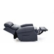 Pemberly Row Leather Power Lift Recliner with Heat in Sorrento Ocean