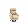 Pemberly Row Leather Power Lift Recliner with Heat in Sorrento Sand