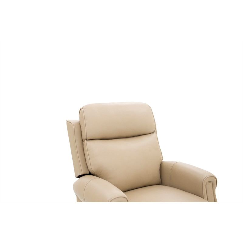 Pemberly Row Leather Power Lift Recliner with Heat in Sorrento Sand