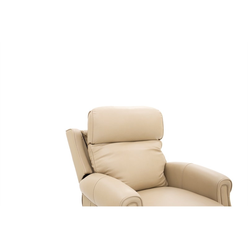 Pemberly Row Leather Power Lift Recliner with Heat in Sorrento Sand