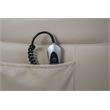 Pemberly Row Top-grain Leather Power Lift Recliner in Laurel Cream