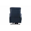 Pemberly Row Top-grain Leather Power Lift Recliner in Marco Navy Blue