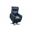 Pemberly Row Top-grain Leather Power Lift Recliner in Marco Navy Blue