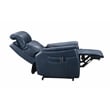 Pemberly Row Top-grain Leather Power Lift Recliner in Marco Navy Blue