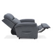 Pemberly Row Fabric Power Lift Recliner with 2 Zone Heat in Cappriccio Slate