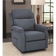 Pemberly Row Fabric Power Lift Recliner with 2 Zone Heat in Cappriccio Slate