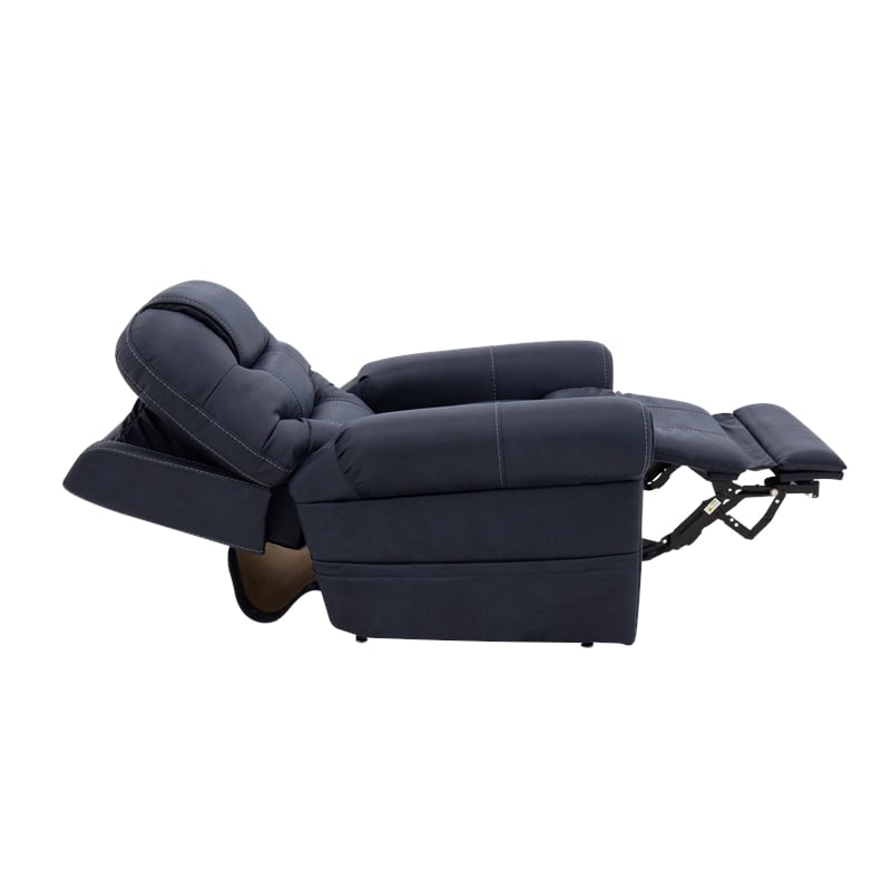Pemberly Row Fabric Power Lift Recliner with 3 Zone Heat in Canyon Ocean