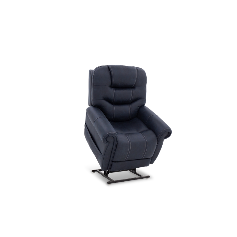Pemberly Row Fabric Power Lift Recliner with 3 Zone Heat in Canyon Ocean