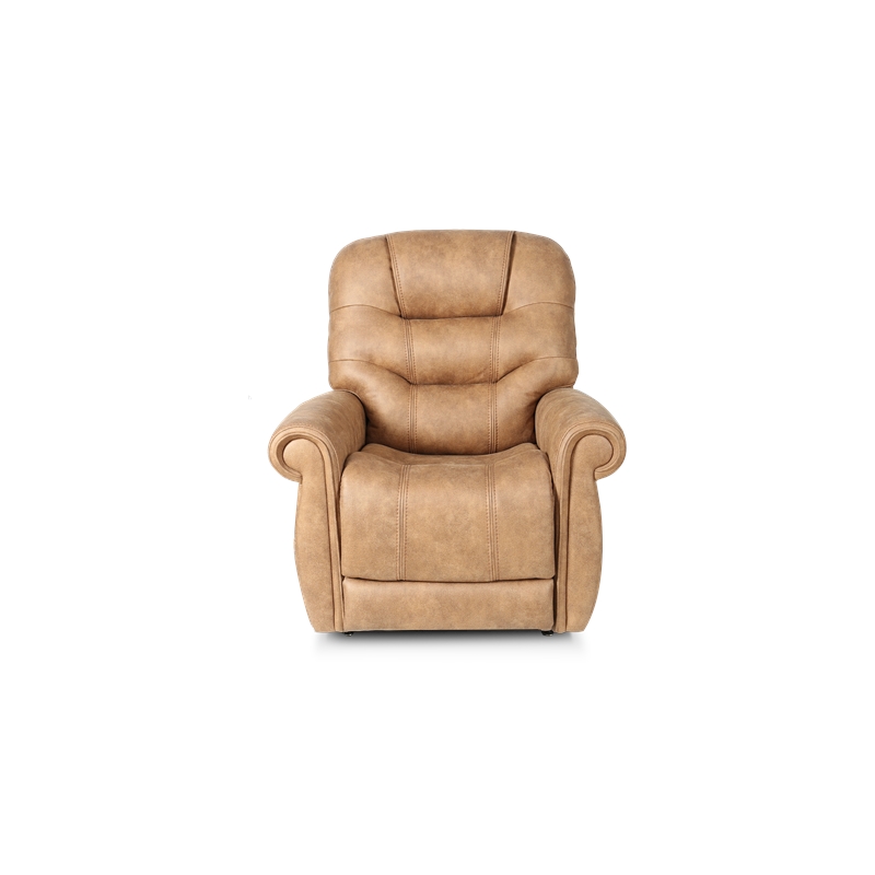 Pemberly Row Fabric Power Lift Recliner with 3 Zone Heat in Canyon Silt