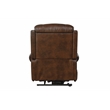 Pemberly Row Top-grain Leather Power Lift Recliner in Tonya Brown