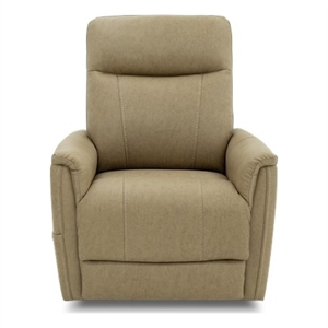 Pemberly Row Fabric Power Lift Recliner with 3 Zone Heat in Jumbo Sand
