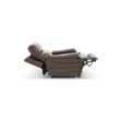 Pemberly Row Leather Power Lift Recliner with 3 Zone Heat in Sorrento Mocha