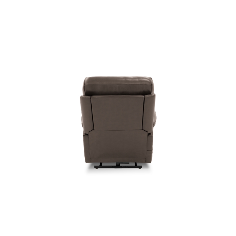 Pemberly Row Leather Power Lift Recliner with 3 Zone Heat in Sorrento Mocha