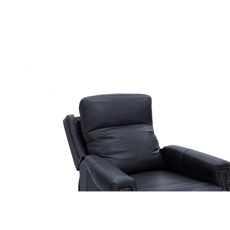 Pemberly Row Leather Power Lift Recliner with Heat in Rainer Ocean