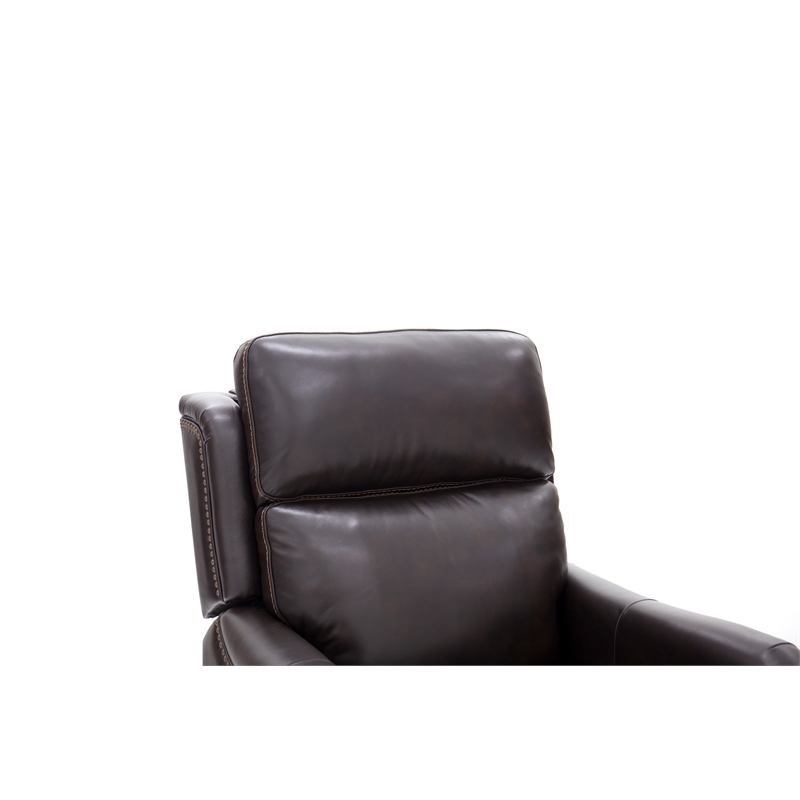 Pemberly Row Leather Power Lift Recliner with Heat in Rainer Walnut