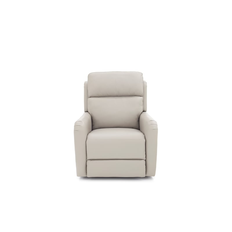 Pemberly Row Leather Power Lift Recliner with Heat in Rainer Dove