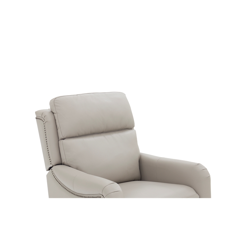 Pemberly Row Leather Power Lift Recliner with Heat in Rainer Dove