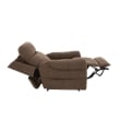 Pemberly Row Fabric Power Lift Recliner with 3 Zone Heat in Stonewash Granite