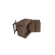 Pemberly Row Fabric Power Lift Recliner with 3 Zone Heat in Stonewash Granite
