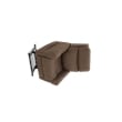 Pemberly Row Fabric Power Lift Recliner with 3 Zone Heat in Stonewash Granite