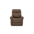Pemberly Row Fabric Power Lift Recliner with 3 Zone Heat in Stonewash Granite