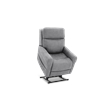 Pemberly Row Fabric Power Lift Recliner with 3 Zone Heat in Stonewash Dove