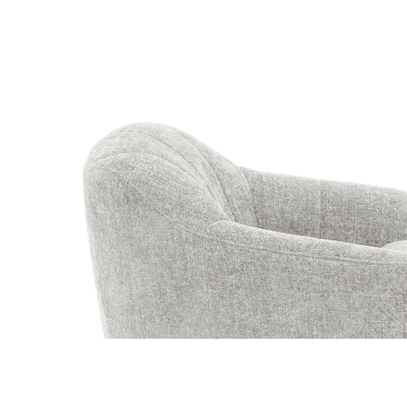 Pemberly Row Polyester Power Swivel Chair with Power Footrest in Maze Dove