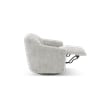 Pemberly Row Polyester Power Swivel Chair with Power Footrest in Maze Dove