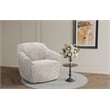 Pemberly Row Polyester Power Swivel Chair with Power Footrest in Maze Tan