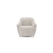 Pemberly Row Polyester Power Swivel Chair with Power Footrest in Maze Tan