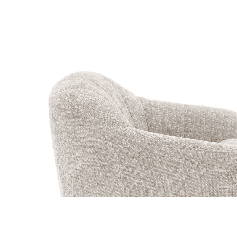 Pemberly Row Polyester Power Swivel Chair with Power Footrest in Maze Tan