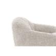 Pemberly Row Polyester Power Swivel Chair with Power Footrest in Maze Tan