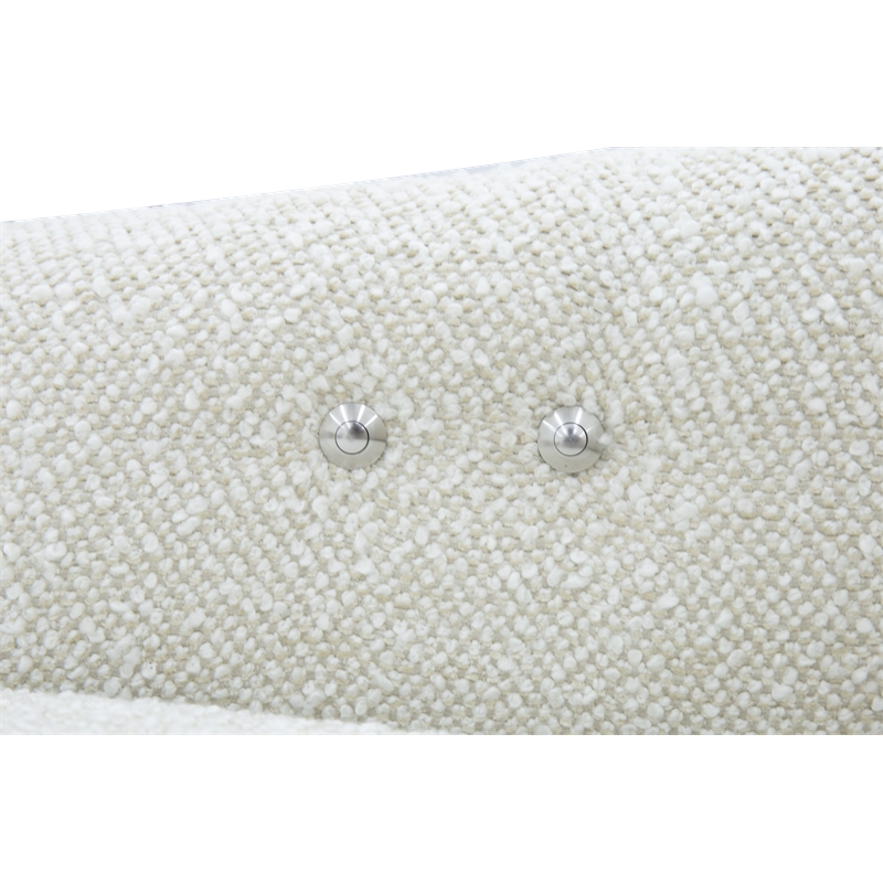 Pemberly Row Polyester Power Swivel Chair with Footrest in Stella Pearl