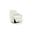 Pemberly Row Polyester Power Swivel Chair with Footrest in Stella Pearl