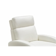 Pemberly Row Top-grain Leather Power Recliner in Enzo Winter White