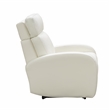 Pemberly Row Top-grain Leather Power Recliner in Enzo Winter White
