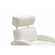 Pemberly Row Top-grain Leather Power Recliner in Enzo Winter White