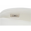 Pemberly Row Top-grain Leather Power Recliner in Enzo Winter White