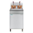 Pemberly Row Steel 75lb Floor Liquid Propane Commercial Fryer with 150000 BTUs